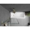 Mexen Next L bathtub screen 1-winged 70 x 150 cm, black pattern, brushed gold - 895-070-000-03-70-55