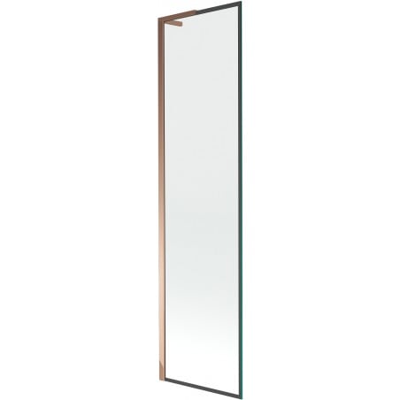 Mexen Next L bathtub screen 1-wing 50 x 150 cm, black pattern, rose gold - 895-050-000-03-70-60