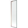 Mexen Next L bathtub screen 1-wing 50 x 150 cm, black pattern, rose gold - 895-050-000-03-70-60
