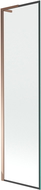 Mexen Next L bathtub screen 1-wing 50 x 150 cm, black pattern, rose gold - 895-050-000-03-70-60