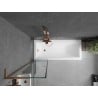 Mexen Next L bathtub screen 1-wing 50 x 150 cm, black pattern, rose gold - 895-050-000-03-70-60