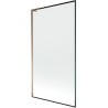 Mexen Next L Bathtub Screen 1-Winged 100 x 150 cm, Black Pattern, Pink Gold - 895-100-000-03-70-60
