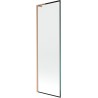Mexen Next L Bathtub Screen 1-Panel 60 x 150 cm, Black Pattern, Brushed Copper - 895-060-000-03-70-65