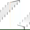 Mexen Next L Bathtub Screen 1-Panel 80 x 150 cm, Black Pattern, Brushed Copper - 895-080-000-03-70-65