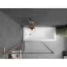 Mexen Next L Bathtub Screen 1-Panel 90 x 150 cm, Black Pattern, Brushed Copper - 895-090-000-03-70-65