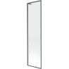 Mexen Next L bath screen 1-wing 50 x 150 cm, black frame, brushed gun gray - 895-050-000-03-70-66