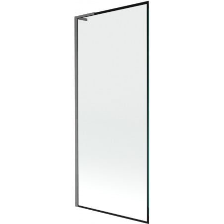 Mexen Next L bathtub screen 1-winged 80 x 150 cm, black pattern, brushed gun gray - 895-080-000-03-70-66