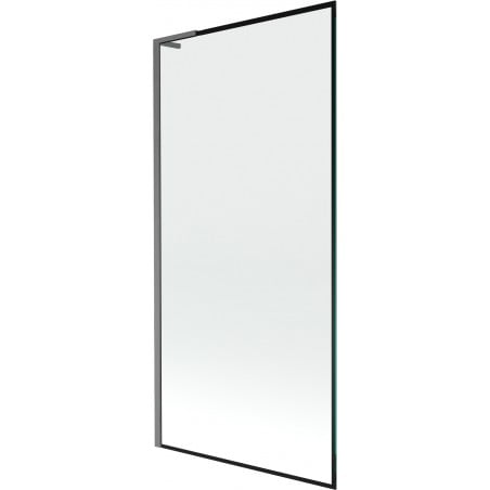 Mexen Next L Bath Screen 1-Panel 90 x 150 cm, Black Pattern, Brushed Gun Gray - 895-090-000-03-70-66