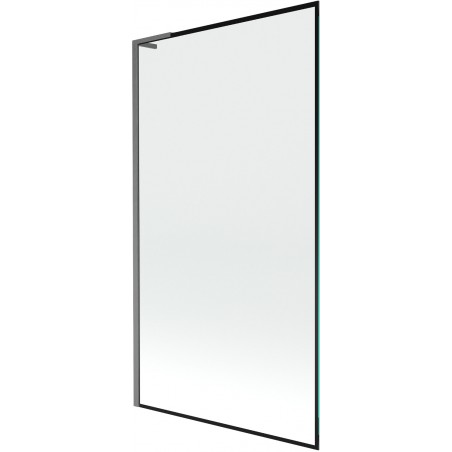 Mexen Next L 1-wing bath screen 100 x 150 cm, black pattern, brushed gun gray - 895-100-000-03-70-66