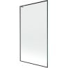 Mexen Next L 1-wing bath screen 100 x 150 cm, black pattern, brushed gun gray - 895-100-000-03-70-66