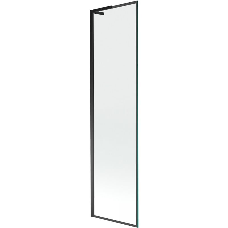 Mexen Next L Bath Screen 1-Panel 50 x 150 cm, Black Frame, Black - 895-050-000-03-70-70