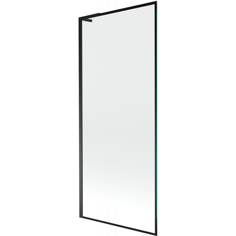 Mexen Next L Bath Screen 1-Panel 80 x 150 cm, Black Frame, Black - 895-080-000-03-70-70