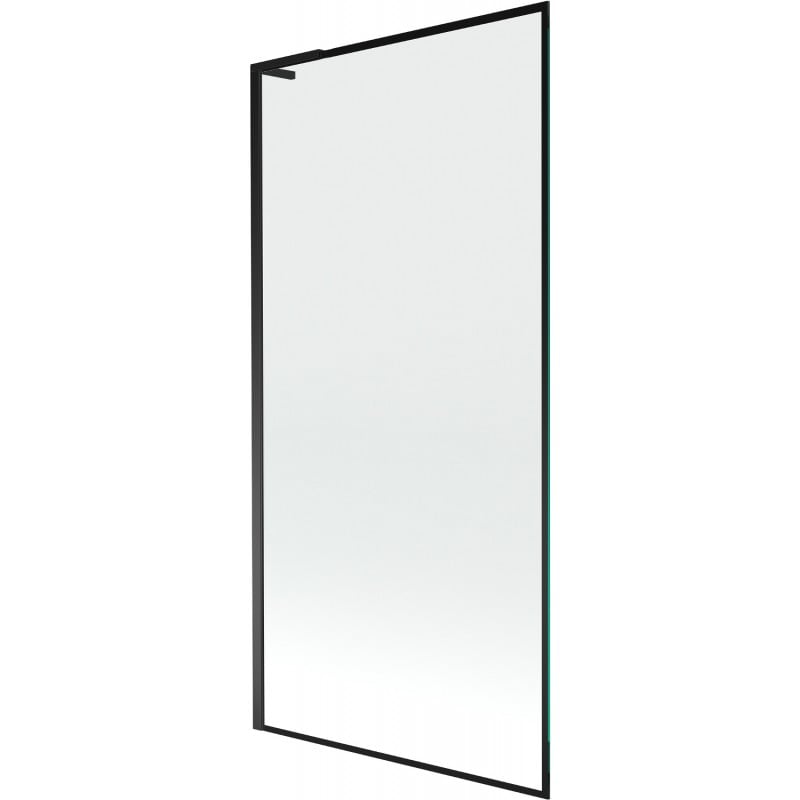 Mexen Next L bath screen 1-wing 90 x 150 cm, black frame, black - 895-090-000-03-70-70
