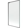 Mexen Next L bath screen 1-winged 100 x 150 cm, black frame, black - 895-100-000-03-70-70