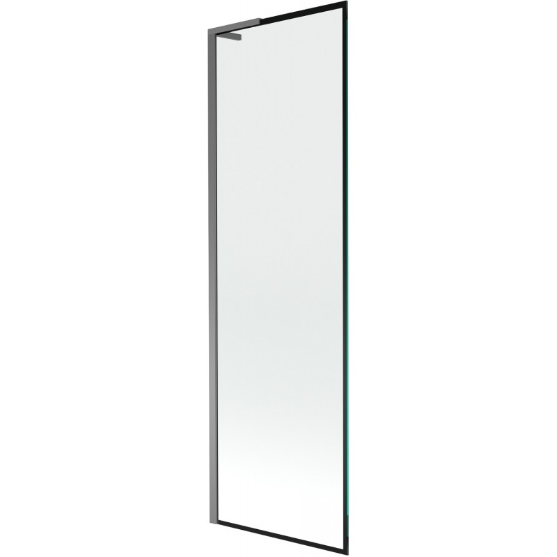 Mexen Next L bath screen 1-wing 60 x 150 cm, black pattern, gun metal - 895-060-000-03-70-95