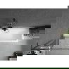 Mexen Next L bathtub screen 1-wing 70 x 150 cm, black pattern, gun metal - 895-070-000-03-70-95