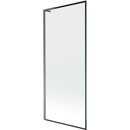 Mexen Next L 1-wing shower screen 80 x 150 cm, black frame, gun metal - 895-080-000-03-70-95