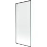 Mexen Next L shower screen 1-winged 80 x 150 cm, black pattern, gun metal - 895-080-000-03-70-95