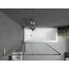 Mexen Next L Bathtub Screen 1-Wing 100 x 150 cm, Black Pattern, Gun Metal - 895-100-000-03-70-95