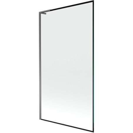 Mexen Next L Bathtub Screen 1-Wing 100 x 150 cm, Black Pattern, Gun Metal - 895-100-000-03-70-95