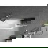 Mexen Next L Bathtub Screen 1-Panel 50 x 150 cm, Black Pattern, Brushed Nickel - 895-050-000-03-70-97