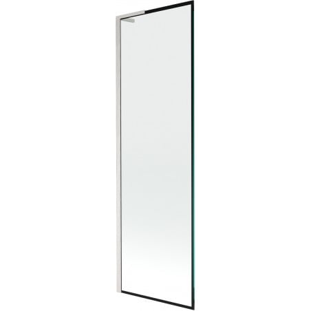 Mexen Next L bathtub screen 1-panel 60 x 150 cm, black pattern, brushed nickel - 895-060-000-03-70-97