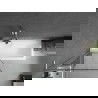 Mexen Next L bathtub screen 1-wing 80 x 150 cm, black pattern, brushed nickel - 895-080-000-03-70-97