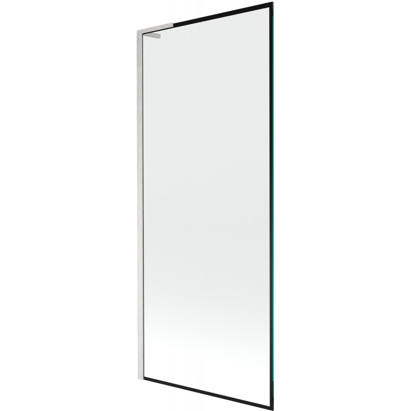 Mexen Next L bathtub screen 1-wing 80 x 150 cm, black pattern, brushed nickel - 895-080-000-03-70-97