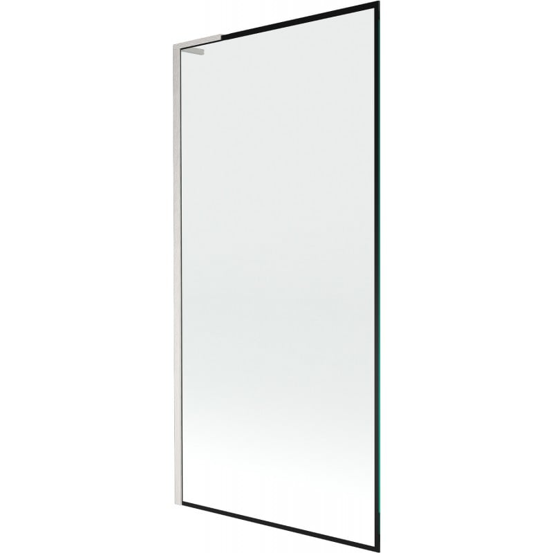 Mexen Next L 1-wing Bathtub Screen 90 x 150 cm, Black Pattern, Brushed Nickel - 895-090-000-03-70-97