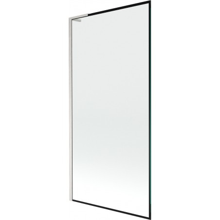 Mexen Next L 1-wing Bathtub Screen 90 x 150 cm, Black Pattern, Brushed Nickel - 895-090-000-03-70-97