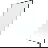 Mexen Next L 1-wing Bathtub Screen 90 x 150 cm, Black Pattern, Brushed Nickel - 895-090-000-03-70-97