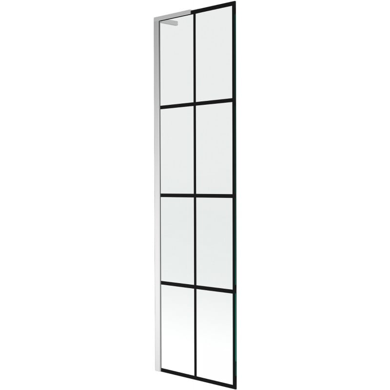 Mexen Next L bathtub screen 1-wing 50 x 150 cm, black pattern, chrome - 895-050-000-03-77-01