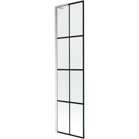 Mexen Next L bathtub screen 1-wing 50 x 150 cm, black pattern, chrome - 895-050-000-03-77-01