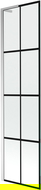 Mexen Next L bathtub screen 1-wing 50 x 150 cm, black pattern, chrome - 895-050-000-03-77-01