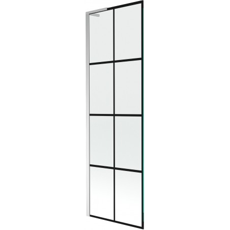 Mexen Next L bathtub screen 1-wing 60 x 150 cm, black pattern, chrome - 895-060-000-03-77-01
