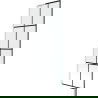 Mexen Next L bathtub screen, 1-wing, 60 x 150 cm, black pattern, white - 895-060-000-03-77-20
