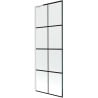 Mexen Next L bathtub screen, 1-winged 70 x 150 cm, black pattern, white - 895-070-000-03-77-20
