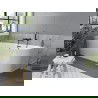 Mexen Mia Free-standing Corner Bathtub Left 150 x 75 cm, White, Black Overflow - 52691507500L-70