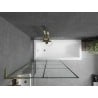 Mexen Next L 1-wing Bathtub Screen 90 x 150 cm, Black Pattern, Gold - 895-090-000-03-77-50