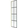 Mexen Next L bathtub screen 1-wing 50 x 150 cm, black pattern, brushed gold - 895-050-000-03-77-55
