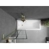 Mexen Next L bathtub screen 1-panel 60 x 150 cm, black pattern, brushed gold - 895-060-000-03-77-55