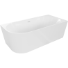 Mexen Mia freestanding corner bathtub right 150 x 75 cm, white, white overflow - 52691507500P-20