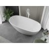 Mexen Eris freestanding bathtub 155 x 80 cm, white, white overflow - 53441558000-20