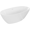 Mexen Eris freestanding bathtub 155 x 80 cm, white, white overflow - 53441558000-20