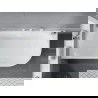 Mexen Mia freestanding left corner tub 170 x 80 cm, white, white overflow - 52691708000L-20