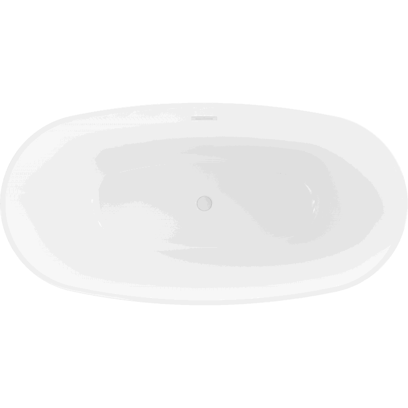 Mexen Eris freestanding bathtub 155 x 80 cm, white/black, white overflow - 53441558075-20