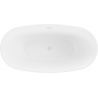 Mexen Eris freestanding bathtub 155 x 80 cm, white/black, white overflow - 53441558075-20