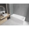 Mexen Vega rectangular bathtub 160 x 70 cm with panels and a 1-wing screen 70 cm, Transparent, Chrome - 550116070X9007010100