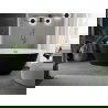 Mexen Eris freestanding bathtub 155 x 80 cm, white/black, rose gold overflow - 53441558075-60
