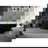 Mexen Eris freestanding bathtub 155 x 80 cm, white/black, gun metal overflow - 53441558075-95